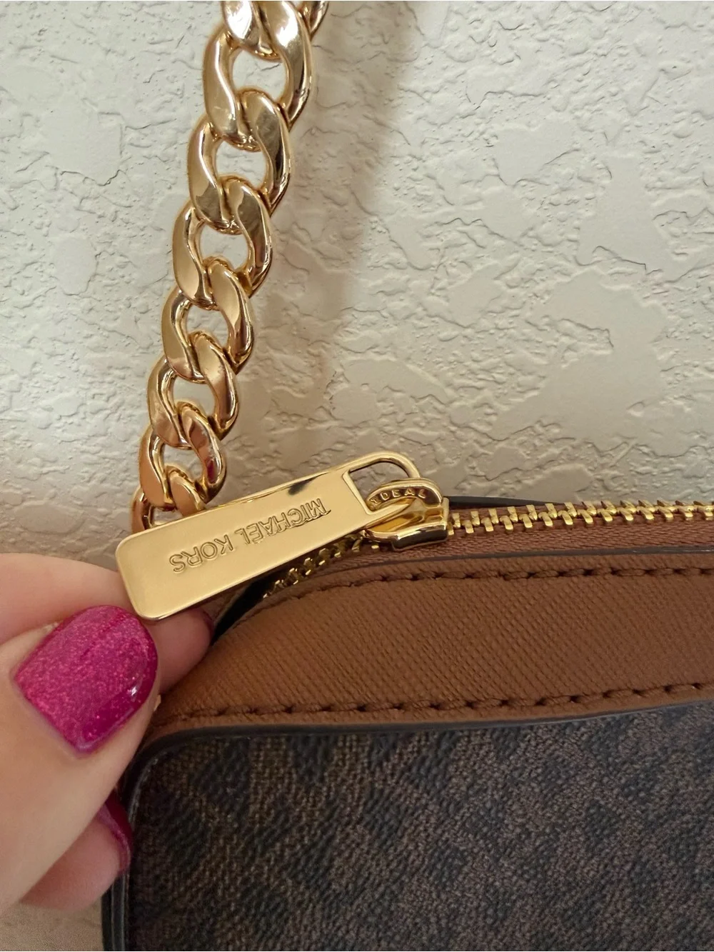 Michael Kors Jet Set Large Printed Logo Crossbody Bag